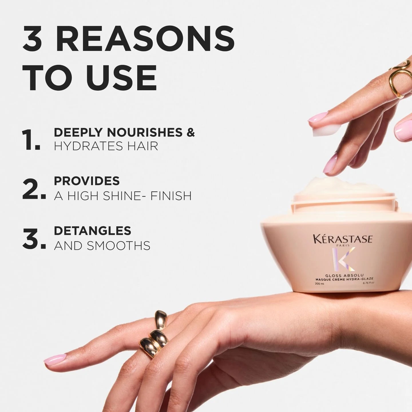 Gloss Absolu Masque Creme Hydra-Glaze Anti-Frizz Hair Mask